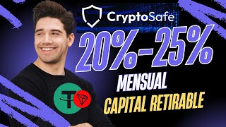 GANA 20  25 al Mes con CRYPTOSAFE ¡Retiro en Cualquier Momento y Sin Complicaciones ¡Ve Ahora [upl. by Edrei486]