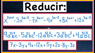 REDUCCIÓN DE TÉRMINOS SEMEJANTES EJERCICIOS RESUELTOS [upl. by Nyssa]