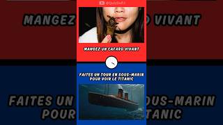 Dilemmes Extrêmes  Oseriezvous Manger un Cafard Vivant ou Voir le Titanic en SousMarin  🪳🛳️quiz [upl. by Eceertal870]