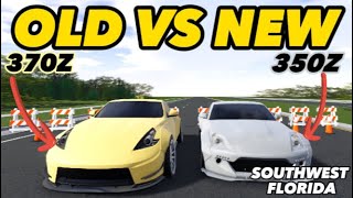 SPEED BATTLE 370Z vs 350Z  Old vs New  IN Southwest Florida [upl. by Zailer946]