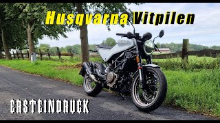 Husqvarna Vitpilen 401 2023 Ersteindruck Vorstellung on bike Aufnahmen [upl. by Yracaz]