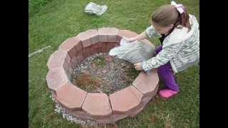 How to easily build a fire pit [upl. by Aspasia]