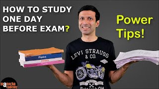 How to Study 1 Day Before Exam [upl. by Adnoryt]