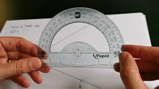 Mesurer un angle avec un rapporteur [upl. by Htebzil]