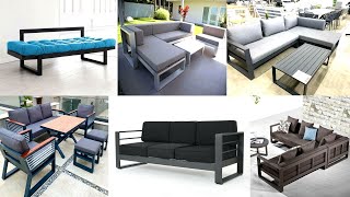 Latest amp Comfortable Metal Sofa Set Design 2023  Corner Sofa Set Design  Modern Furniture [upl. by Weir]