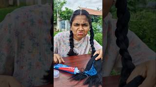 Cool Hair Prank 😎 TomampJerry 😱DiyaIshwarya shorts viralvideo [upl. by Glorianna]