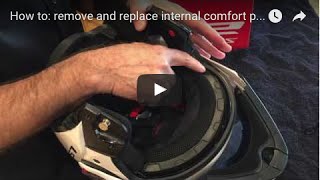 How to remove and replace internal comfort padding on LS2 Metro Modular motorcycle helmet [upl. by Hopper]