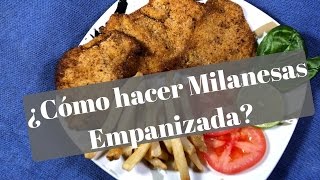 La mejor milanesa empanizada  ¿Cómo preparar una milanesa empanizada [upl. by Cusick735]