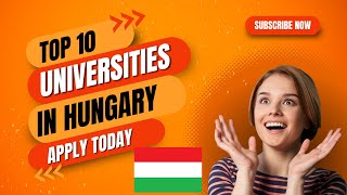 Top 10 UNIVERSITIES IN HUNGARY New Ranking  Hungarian University scholarships 2024 [upl. by Aushoj347]