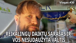 vlog30Daiktų sąrašas ir per plauką nesudaužyta valtis  VALTIMI PER DIDŽIAUSIĄ PASAULIO VANDENYNĄ [upl. by Lladnik]