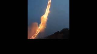 Chinese Artist Built  Stairways to Heaven  With Fireworks as a Tribute to his Grandmother  China [upl. by Peoples]