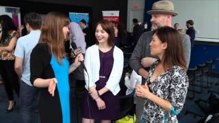 KATIE CHATS TELEFILM AMY JO JOHNSON JESSICA ADAMS amp MICHAEL CRAM THE SPACE BETWEEN [upl. by Airetak18]