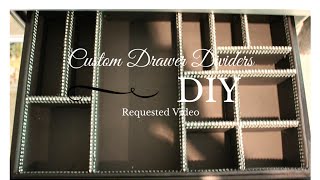 BRES BUDGET DIY Custom Drawer Dividers [upl. by Ennaihs]