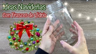 6 Ideas para Regalar o Vender 🎄 Ideas de Frascos de Vidrios navideños Diy Christmas  Natal [upl. by Enimisaj]