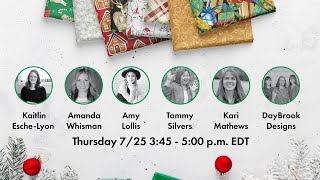 Virtual Fabric Show Christmas in July 2024  Session 2 [upl. by Nachison]