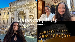 Explore Rome in a Day Italy Travel Vlog of Eating Exploring and Seeing Italian History [upl. by Schilling]