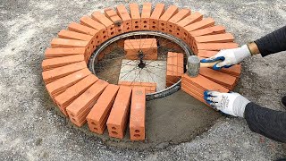 How to build a multi purpose fire pit in a small garden at home [upl. by Ilana299]