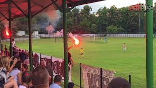 Sparing Górnik Wieliczka  Cracovia Pyro 20180616 [upl. by Leopoldeen]