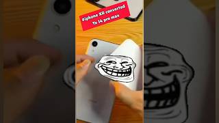 DIY Magic Convert iPhone XR to 14 Pro Max with Back Glass Mod  trending tech [upl. by Bello]