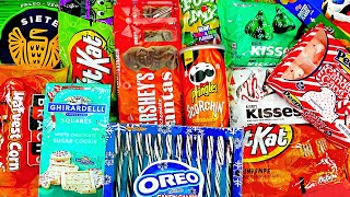 SNACK PARTY Mashups Cereal Pringles Kit Kat Ring Pop Peeps Oreo Candy Canes Hersheys Kisses Santas [upl. by Prebo703]