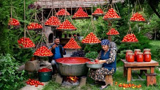 🍅 From Fresh Tomatoes to Paste Easy Tomato Paste Recipe [upl. by Sarilda420]