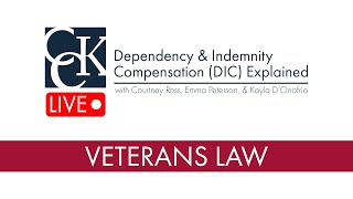 VA Dependency and Indemnity Compensation DIC Explained [upl. by Marlena106]