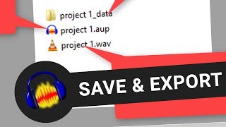 How To Save And Export Files In Audacity [upl. by Panthia794]