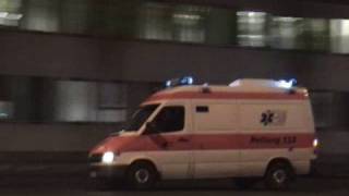 Fustw Polizei  RTW Aicher Ambulanz Union München [upl. by Eintrok406]