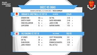 Odiham amp Greywell CC 1st XI v Old Basing CC 1st XI [upl. by Gaul]