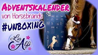 Lia amp Alfi  Unboxing Adventskalender von Horsebrands 2020 [upl. by Bennie551]