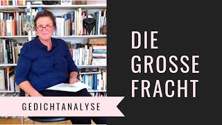 Gedichtinterpretation Ingeborg Bachmann die Große Fracht  Zeichensetzung [upl. by Henriette]