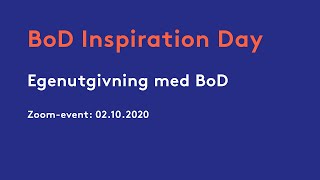 Egenutgivning med BoD [upl. by Ana]