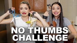 NO THUMBS CHALLENGE  Merrell Twins [upl. by Addis103]