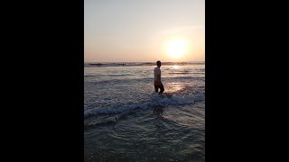 Coxs bazar sea beach এর সন্ধ্যার সুন্দর দৃশ্য [upl. by Htesil]