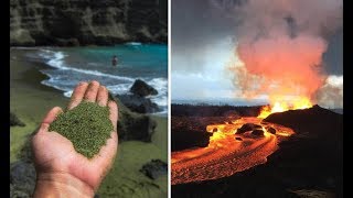 KILAUEA  CHUVA DE GEMAS VERDES NA CASA E PRAIA DOS HAVAIANOS [upl. by Maillw]