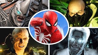 SpiderMan PS4  All Bosses  Cutscenes [upl. by Maitund]