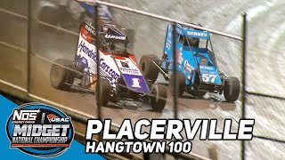 Kyle Larson vs Logan Seavey  2023 USAC Hangtown 100 at Placerville Speedway [upl. by Narak]