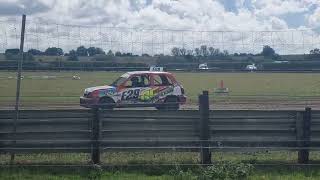 Evesham Autograss Club J Saloon 1 8th September 2024 [upl. by Resiak]