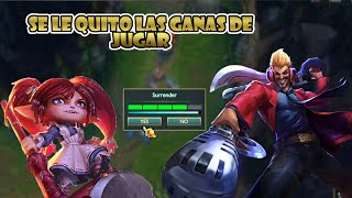 DRAVEN Y POOPY LE QUITO LAS GANAS DE JUGAR Gameplay LOL [upl. by Jovi]