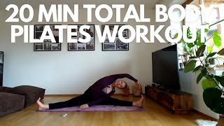 20 MIN TOTAL BODY PILATES WORKOUT  PILATES  WARM UP BUTT CORELEGS ARMS AND STRETCHING [upl. by Yelreveb]