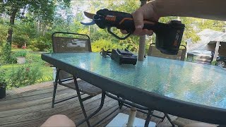 WORX POWER PRUNER REVIEW [upl. by Susette580]