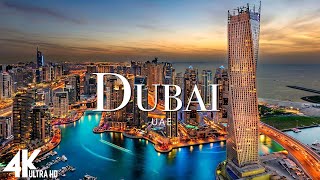 FLYING OVER DUBAI 4K UHD  Relaxing Music Along With Beautiful Nature Videos  4K Video HD [upl. by Yrrac]