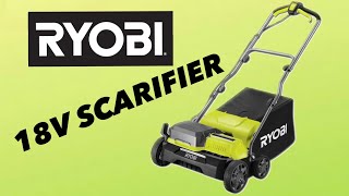 Tool check  Ryobi ONE brushless lawn scarifier  dethatcher review [upl. by Notrub828]