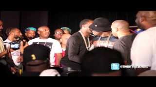 50 Cent Pushes Trav Former GUnit Artist After Meek Mill Brings Him On Stage Mixshow Live 4 ATL [upl. by Sheena]