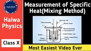 🔴Measurement of Specific Heat Mixing Method amp Calorimeter  Class 10  Maharashta State Board [upl. by Ahtaga]