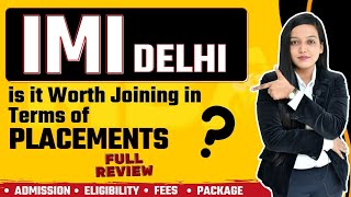 International Management Institute Delhi  Admission  Eligibility  Cut Off  Courses  Placement [upl. by Artemisa]