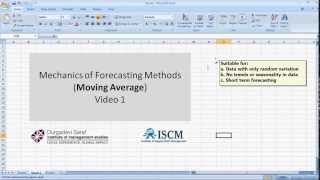 Forecasting Methods made simple  Moving averages [upl. by Attikin]