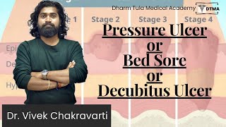 Pressure Ulcer  Bed Sore  Decubitus Ulcer  Stages of Pressure Ulcer  Dr Vivek ulcers medical [upl. by Mollee]