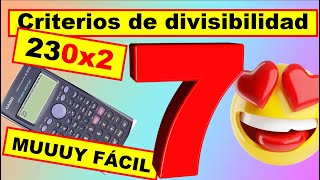 🔥 Criterios de DIVISIBILIDAD DEL 7 de una manera SUPER SENCILLA 🔥 [upl. by Atekihs]