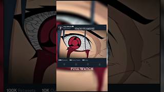 Itachi vs Sasuke  itachi use amaterasu 🤯 anime shortsfeed naruto [upl. by Anavlis]